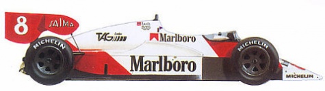 McLaren MP 4/2, Niki Lauda, 1984 - beta
