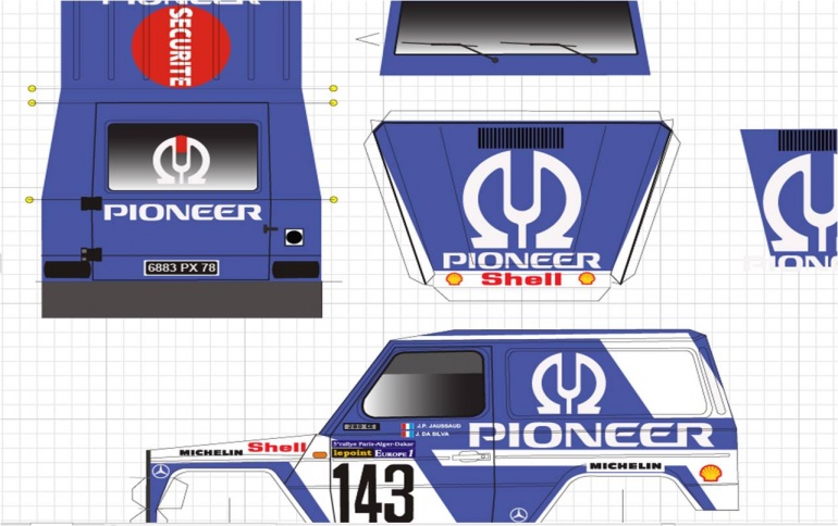 Mercedes 280 GE Dakar 1983 by Rybak (Pln� velikost v nov�m okn�) Mercedes 280 GE Dakar 1983 by Rybak