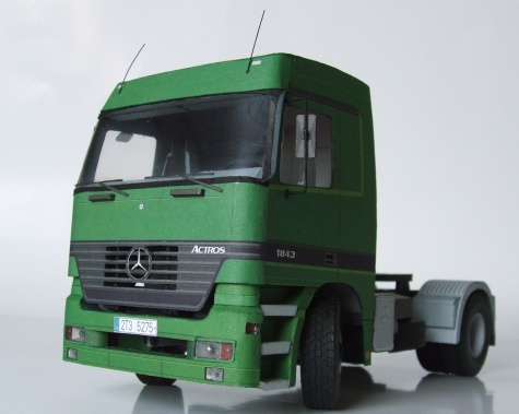 Mercedes-Benz Actros 1843 se sklápěčkovým návěsem Mercedes-Benz Actros 1843 se sklápěčkovým návěsem