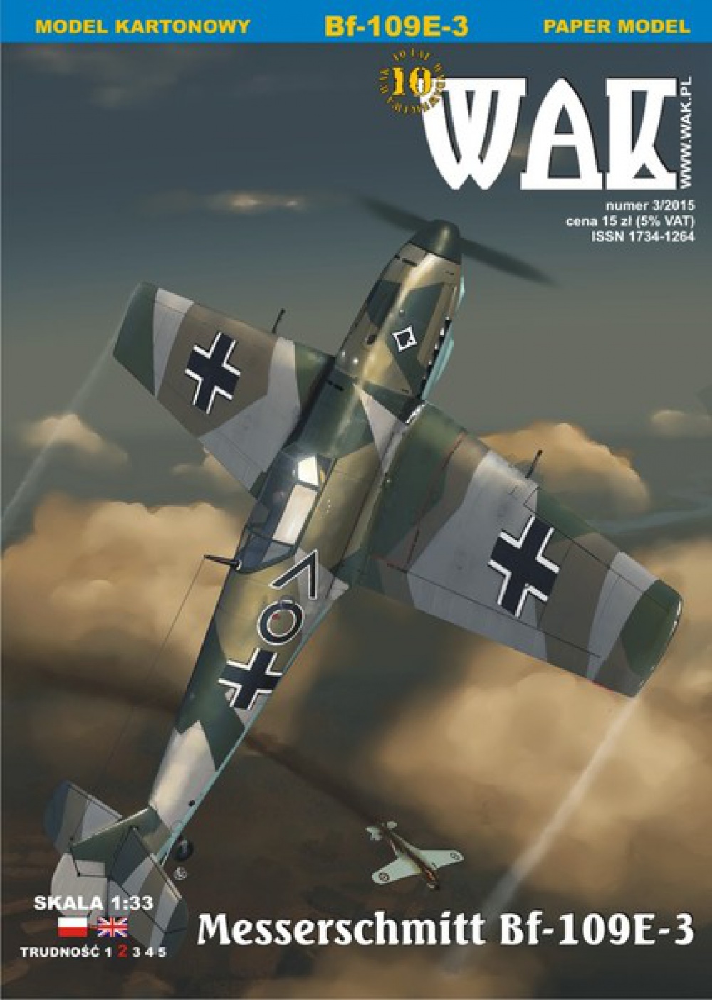 Messerschmitt Bf-109E-3 (Plná velikost v novém okně) Messerschmitt Bf-109E-3