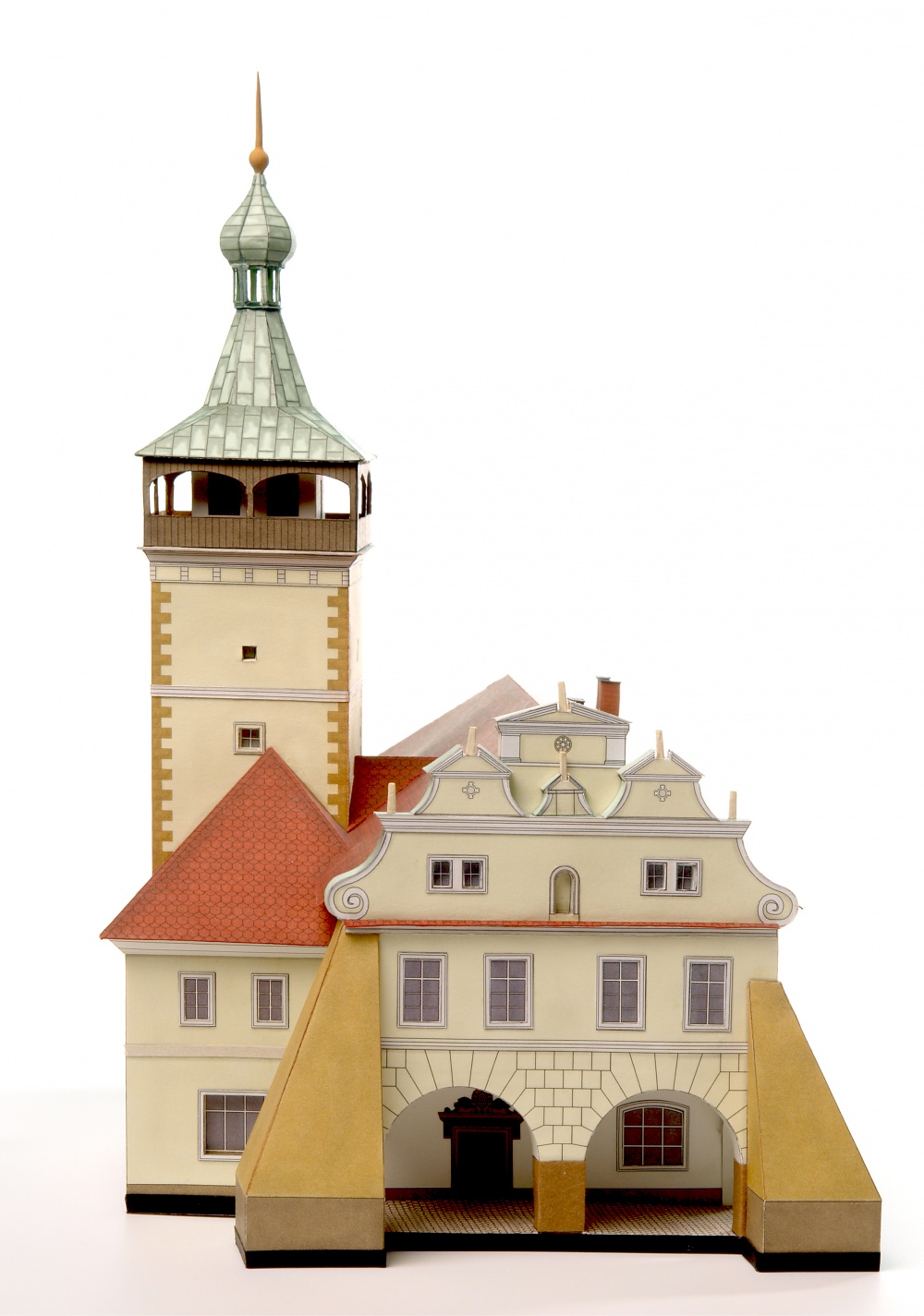Městská radnice Dobrovice. (Plná velikost v novém okně) Městská radnice Dobrovice.