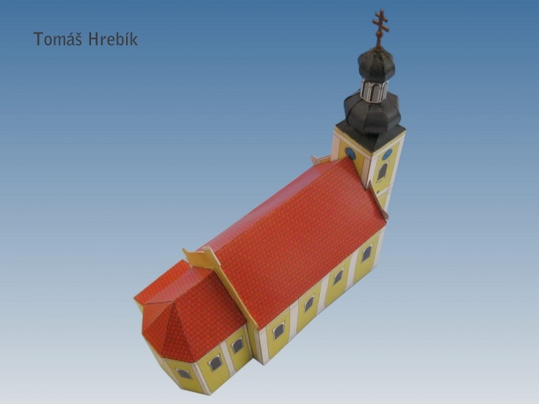 Milotický kostel všech svatých. (Plná velikost v novém okně) Milotický kostel všech svatých.