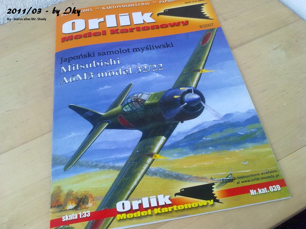 Mitsubishi A6M3 Zero (Plná velikost v novém okně) Mitsubishi A6M3 Zero