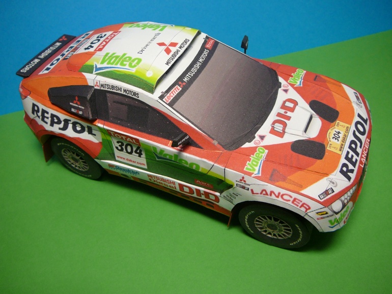 Mitsubishi Racing Lancer MRX09 Dakar 2009 (Pln� velikost v nov�m okn�) Mitsubishi Racing Lancer MRX09 Dakar 2009