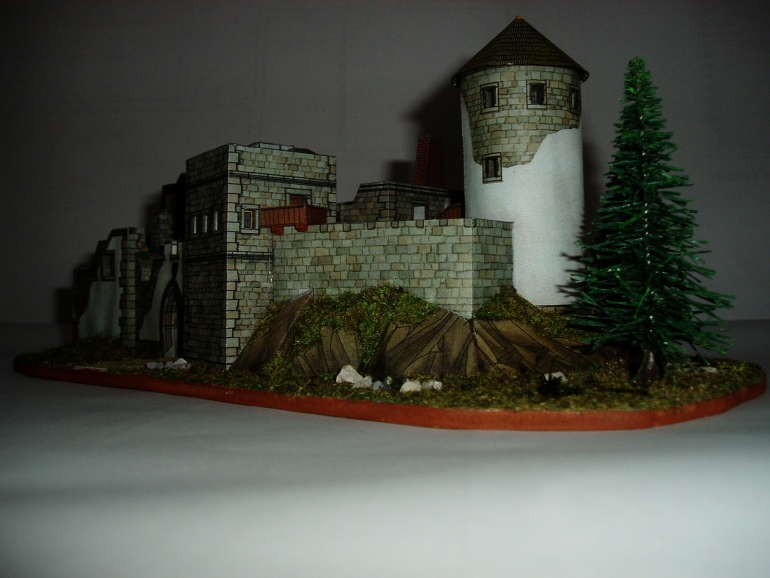 Model zříceniny (Plná velikost v novém okně) Model zříceniny