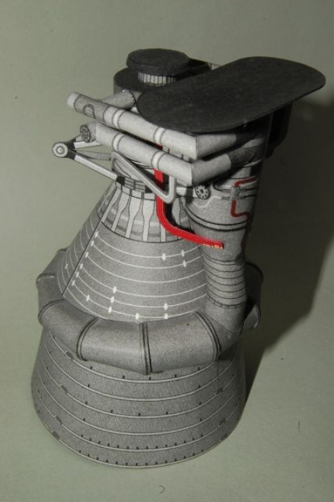 Motor prvního stupně rakety Saturn V - Rocketdyne F-1 Motor prvního stupně rakety Saturn V - Rocketdyne F-1