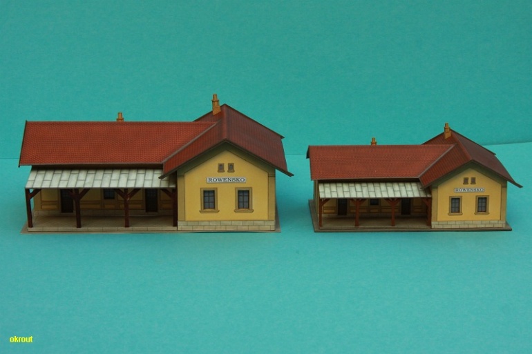 Nádraží Rovensko 1:87 (Plná velikost v novém okně) Nádraží Rovensko 1:87
