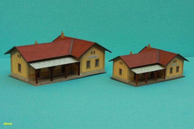 Nádraží Rovensko 1:87 (Plná velikost v novém okně) Nádraží Rovensko 1:87