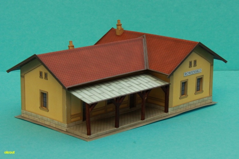 Nádraží Rovensko 1:87 (Plnďż˝ velikost v novďż˝m oknďż˝) Nádraží Rovensko 1:87
