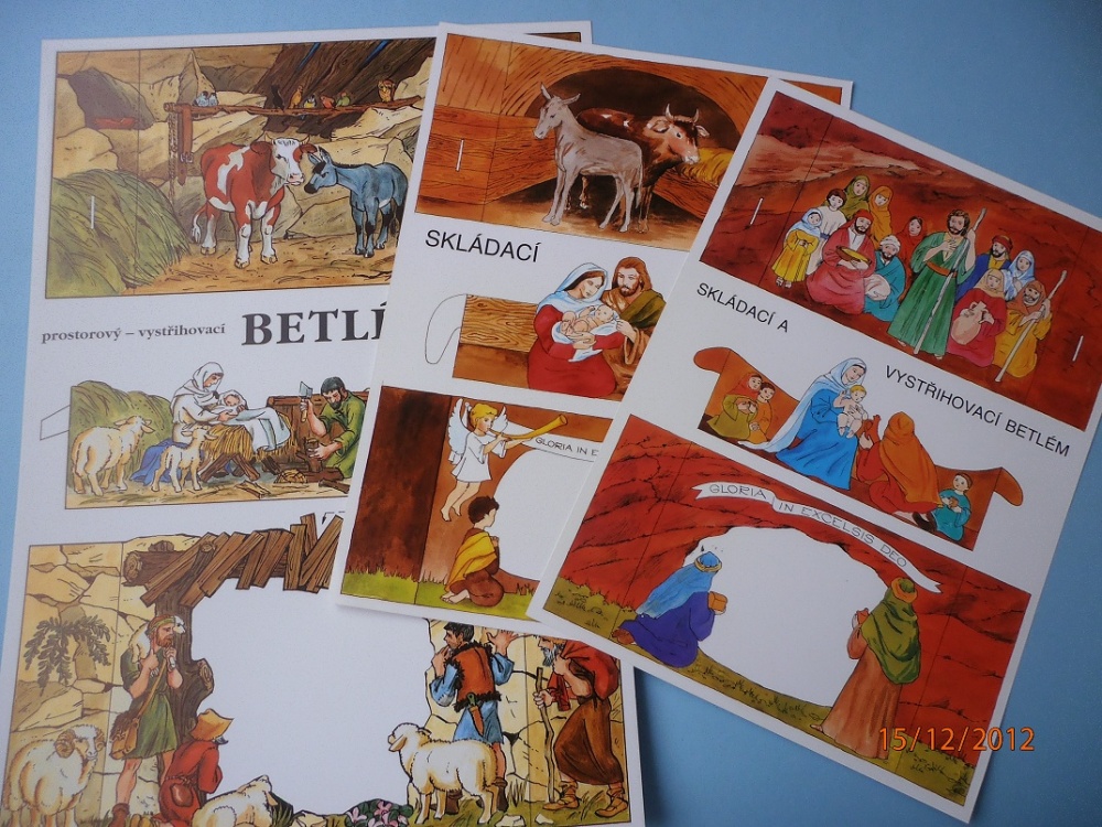 Papírové betlémy (Plná velikost v novém okně) Papírové betlémy