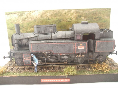 Parn� lokomotiova 423.001 velkej bej�ek