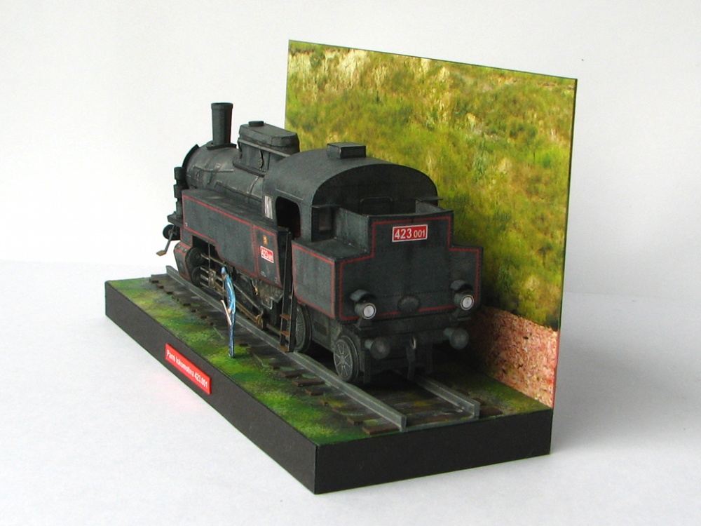 Parní lokomotiva 423.001 (Plnďż˝ velikost v novďż˝m oknďż˝) Parní lokomotiva 423.001