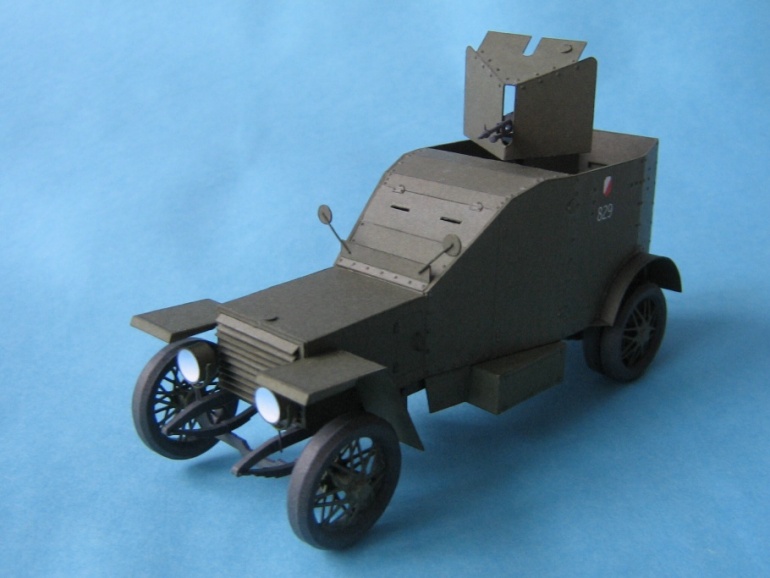Peugeot 1918 obrněnec (Plná velikost v novém okně) Peugeot 1918 obrněnec