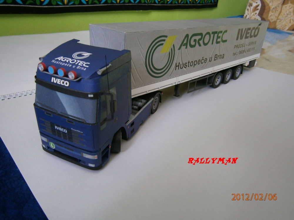 Plachtový návěs k modelu Iveco Eurostar (Plnďż˝ velikost v novďż˝m oknďż˝) Plachtový návěs k modelu Iveco Eurostar