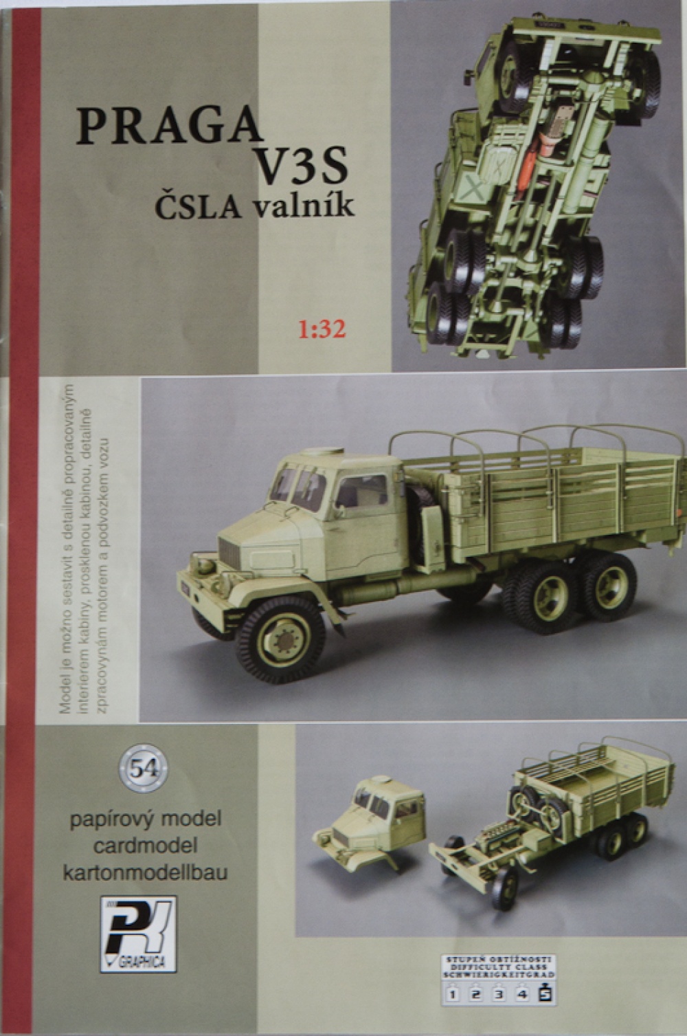 Praga V3S ČSLA valník (Plná velikost v novém okně) Praga V3S ČSLA valník