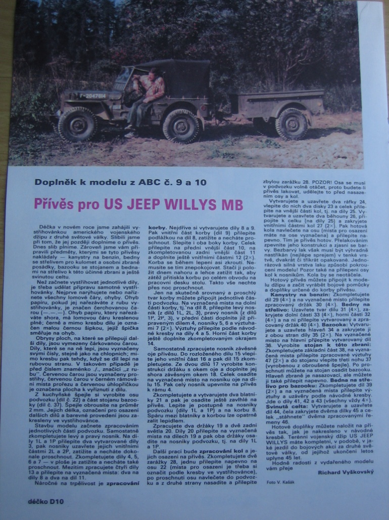 přívěs pro US JEEP WILLYS MB (Plná velikost v novém okně) přívěs pro US JEEP WILLYS MB