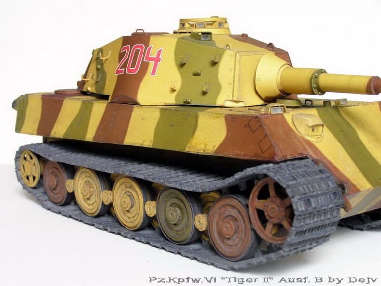 Pz.Kpfw. VI Ausf.B Tiger II (Plná velikost v novém okně) Pz.Kpfw. VI Ausf.B Tiger II