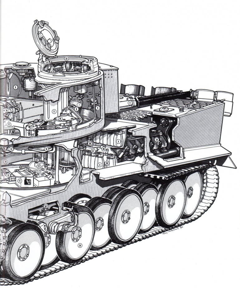 Pz.Kpfw.IV Tiger I initial (Plná velikost v novém okně) Pz.Kpfw.IV Tiger I initial