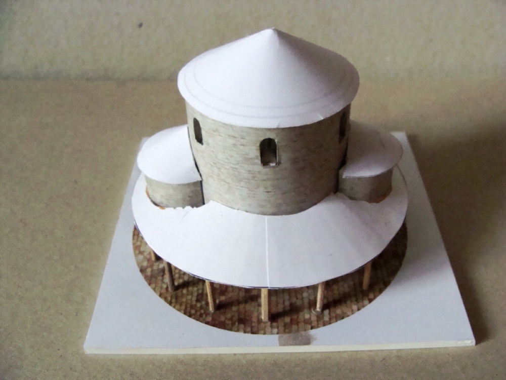 rotunda Mikulčice - rekonstrukce (Plná velikost v novém okně) rotunda Mikulčice - rekonstrukce