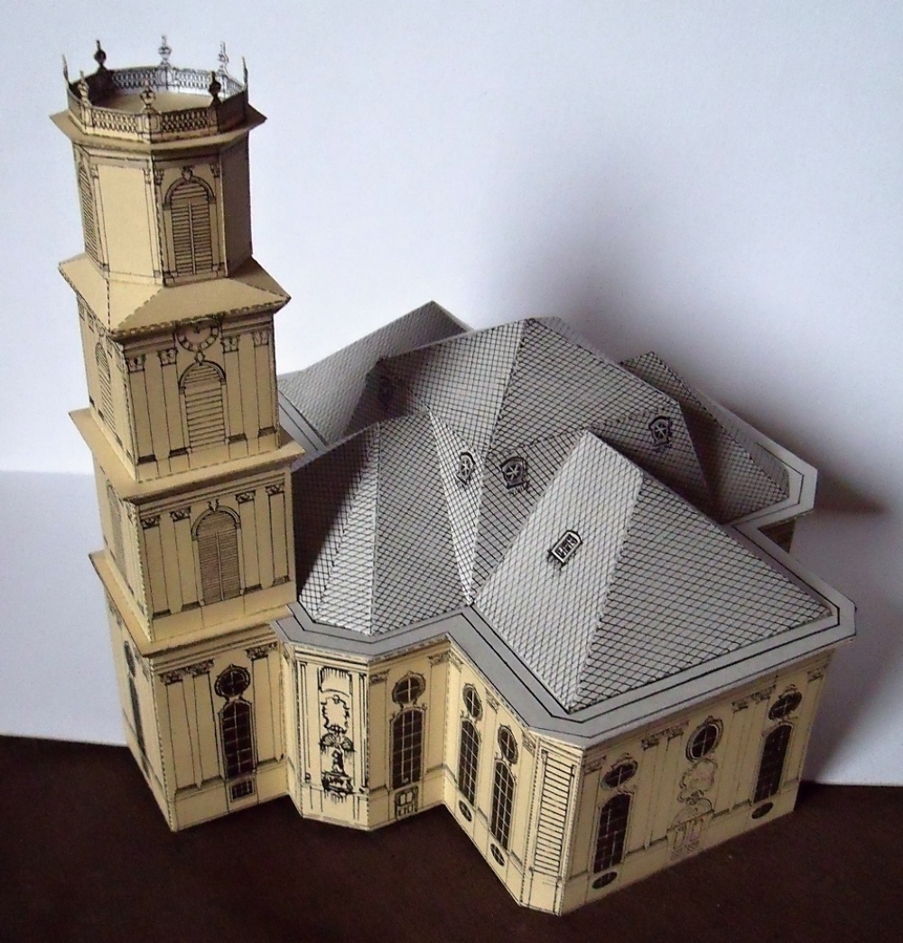 Saarbrücken, Ludwigskirche (Plná velikost v novém okně) Saarbrücken, Ludwigskirche