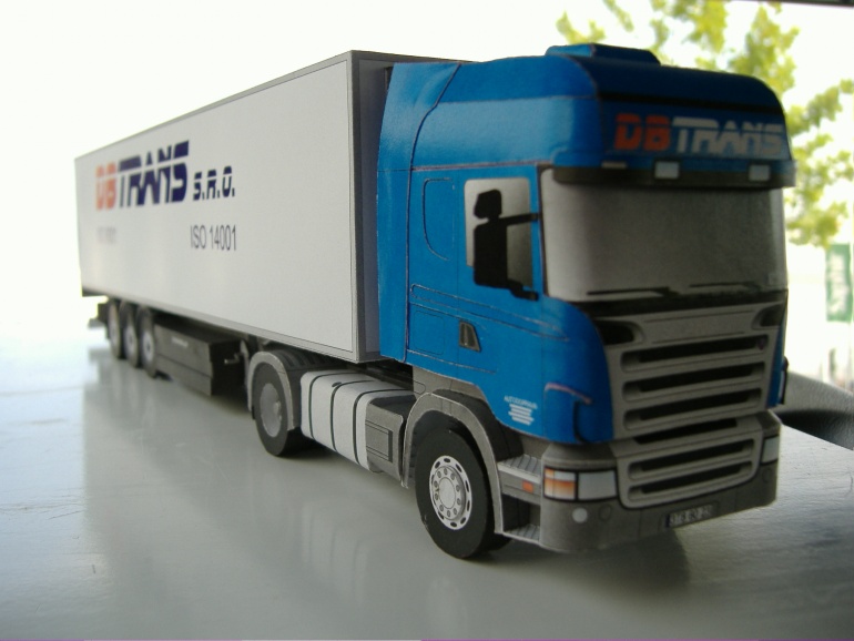 SCANIA a FRIGO návěs (Plná velikost v novém okně) SCANIA a FRIGO návěs