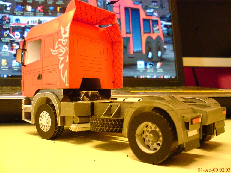 SCANIA a FRIGO návěs (Plná velikost v novém okně) SCANIA a FRIGO návěs