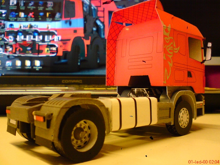 SCANIA a FRIGO návěs (Plná velikost v novém okně) SCANIA a FRIGO návěs