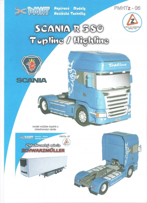 Scania R580 V8 Blue Eagle +Návěs Schwarzmuller Scania R580 V8 Blue Eagle +Návěs Schwarzmuller