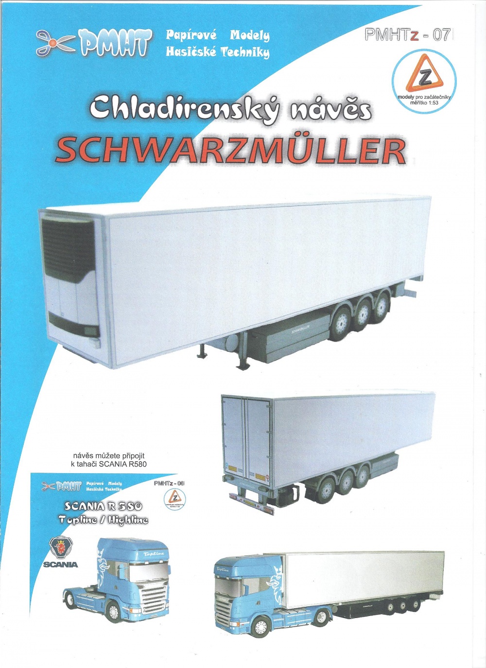Scania R580 V8 Blue Eagle +N�v�s Schwarzmuller 