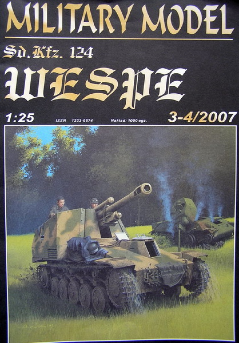 Sd.Kfz. 124 Wespe (Plná velikost v novém okně) Sd.Kfz. 124 Wespe