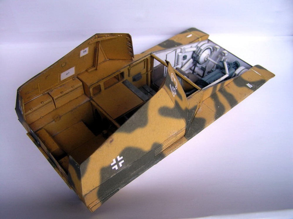 Sd.Kfz. 124 Wespe (Plná velikost v novém okně) Sd.Kfz. 124 Wespe