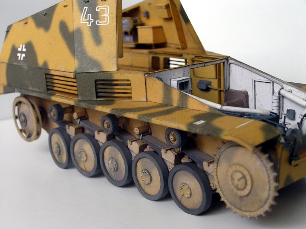 Sd.Kfz. 124 Wespe (Plná velikost v novém okně) Sd.Kfz. 124 Wespe