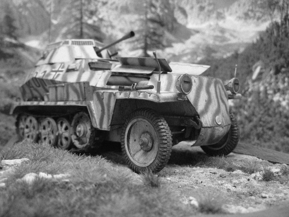 Sd.Kfz. 250/9 Ausf A - Kovář (Plná velikost v novém okně) Sd.Kfz. 250/9 Ausf A - Kovář