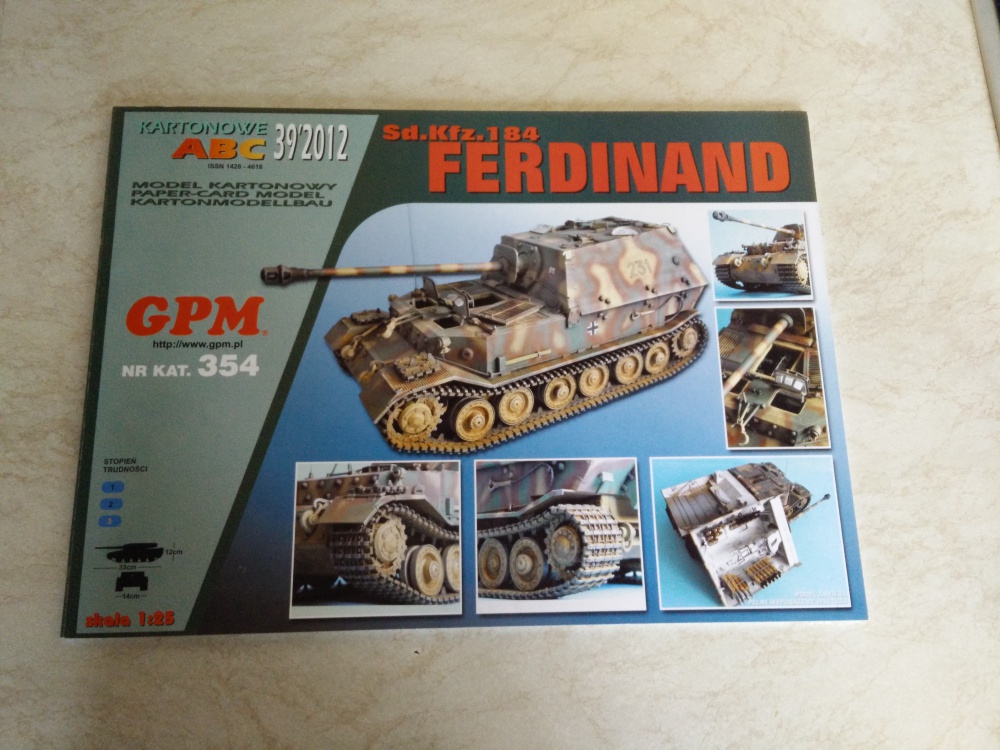 Sd.Kfz.184 Ferdinand (Plná velikost v novém okně) Sd.Kfz.184 Ferdinand