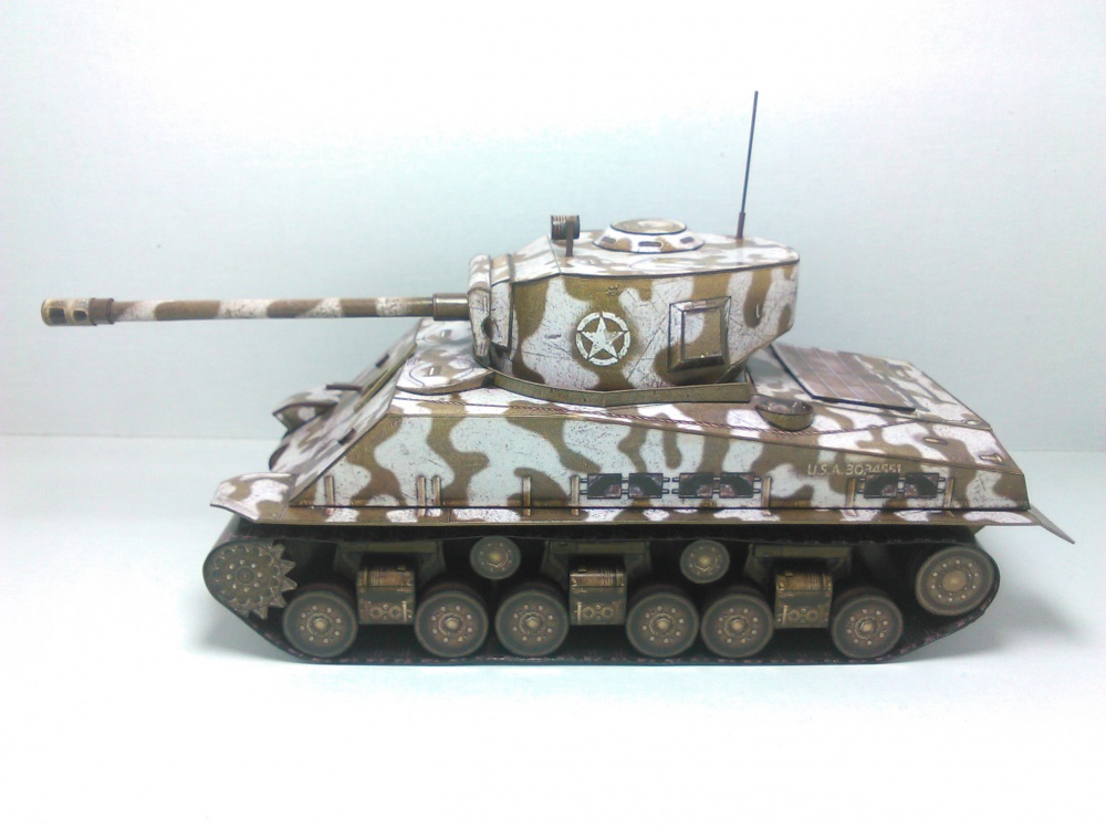 Sherman M4A3E8 - T1 Cunningham (Plná velikost v novém okně) Sherman M4A3E8 - T1 Cunningham