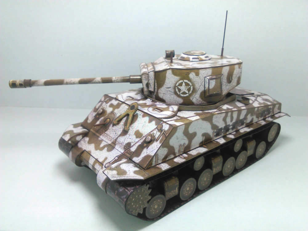 Sherman M4A3E8 - T1 Cunningham (Plná velikost v novém okně) Sherman M4A3E8 - T1 Cunningham