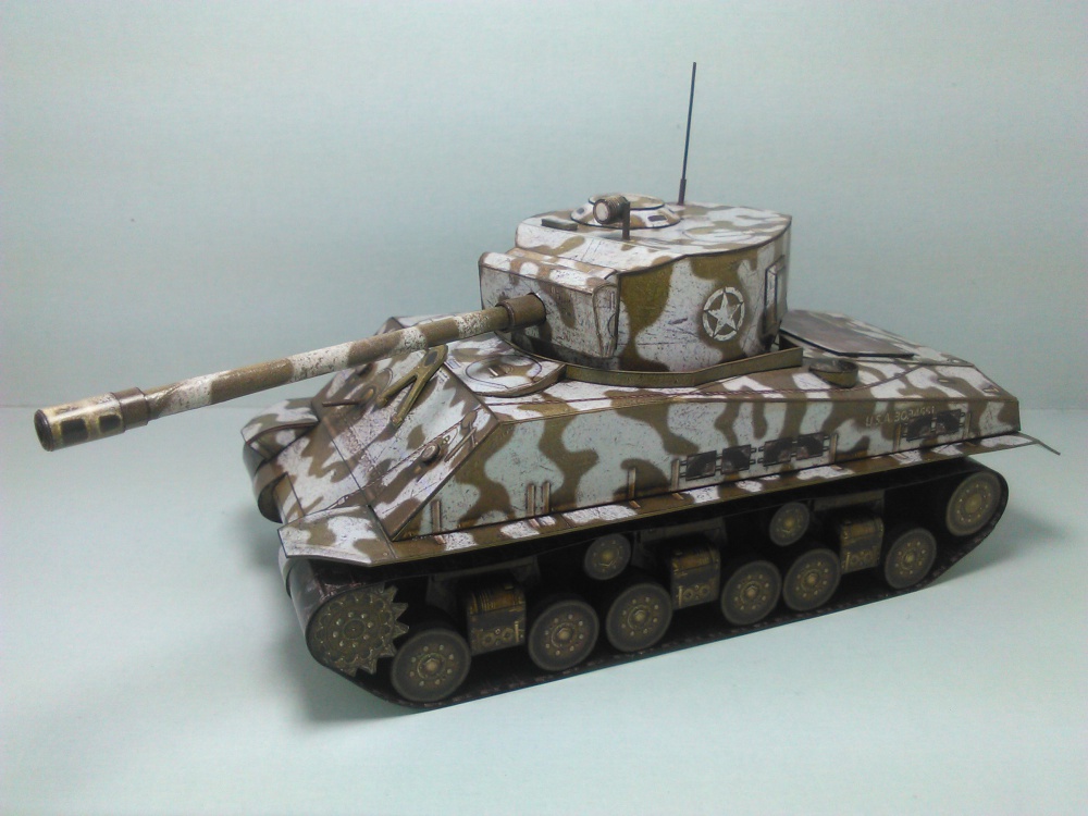 Sherman M4A3E8 - T1 Cunningham (Plná velikost v novém okně) Sherman M4A3E8 - T1 Cunningham