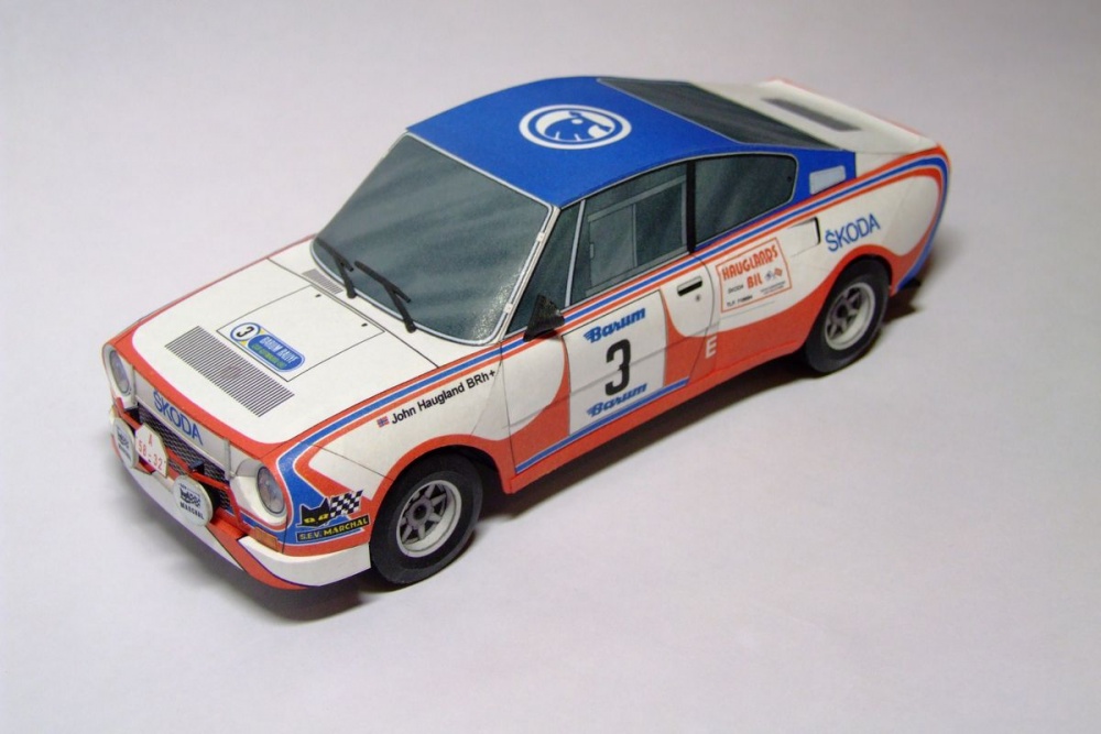Škoda 130 RS Barum Rallye Haugland 1982 (Plnďż˝ velikost v novďż˝m oknďż˝) Škoda 130 RS Barum Rallye Haugland 1982