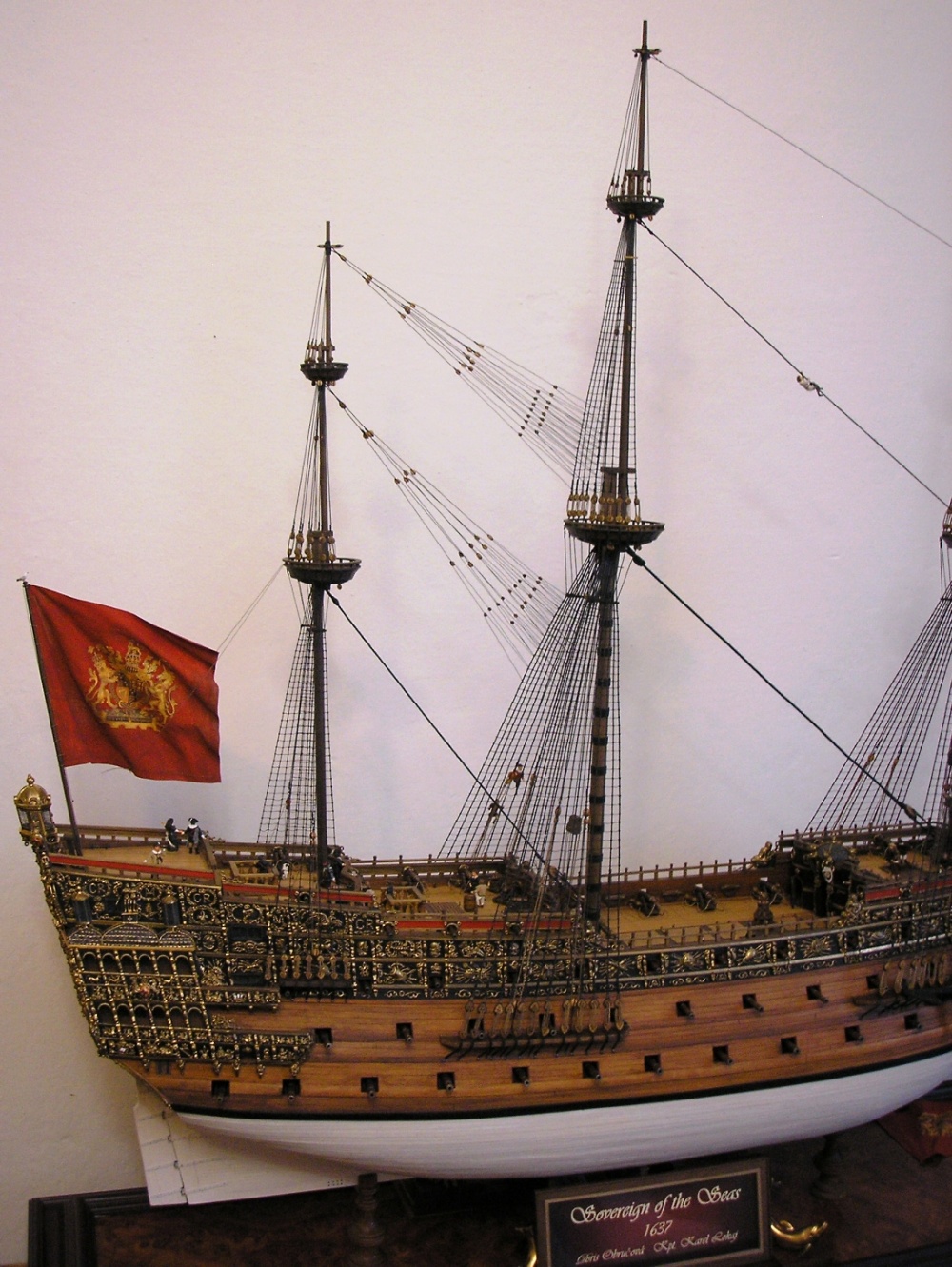 Sovereign of the seas 1637 (Plná velikost v novém okně) Sovereign of the seas 1637