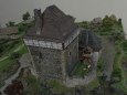 St�edov�k� hrad s podhrad�m 1:160