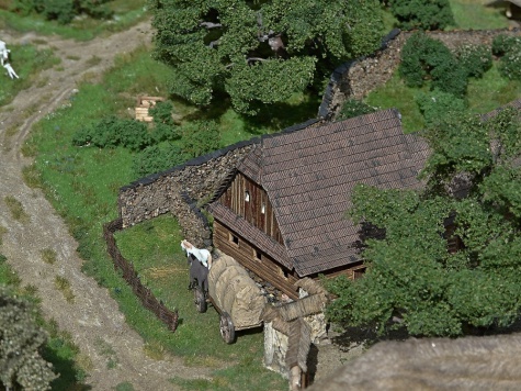 St�edov�k� hrad s podhrad�m 1:160