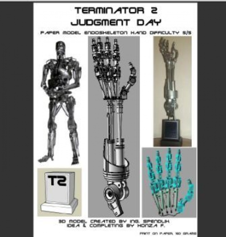 T2 Endoskeleton hand (Plná velikost v novém okně) T2 Endoskeleton hand