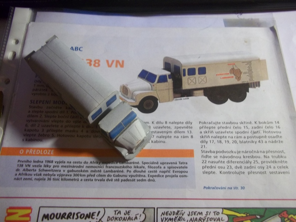 Tatra 138 VN expedice Lambaréné (Plná velikost v novém okně) Tatra 138 VN expedice Lambaréné