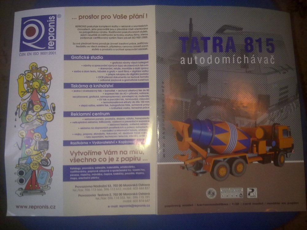 Tatra 815 autodomíchávač (Plná velikost v novém okně) Tatra 815 autodomíchávač