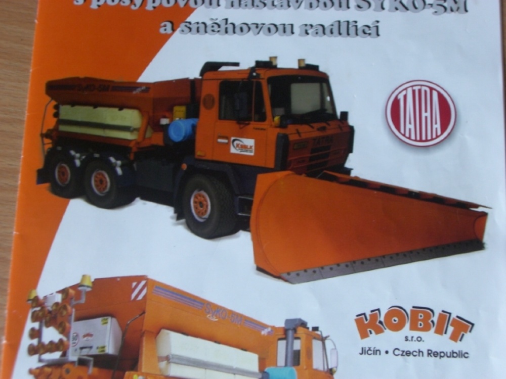 Tatra 815 NTH 6x6 nástavba SYKO 5M a radlice (Plná velikost v novém okně) Tatra 815 NTH 6x6 nástavba SYKO 5M a radlice
