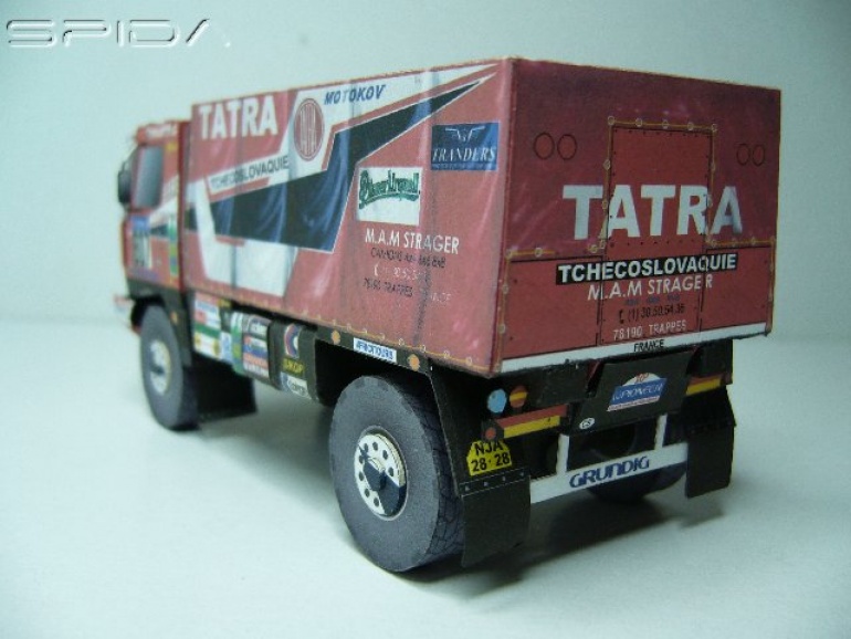 Tatra 815 VD 10 300 4 x 4.1 Dakar 1988 (Plná velikost v novém okně) Tatra 815 VD 10 300 4 x 4.1 Dakar 1988