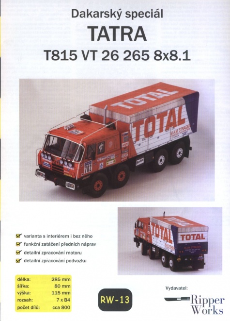 TATRA T815 VT 26 265 8x8.1 - TOTAL TATRA T815 VT 26 265 8x8.1 - TOTAL