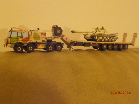 Tatra T-816TTT + KOGEL tankovy naves + tank T-55