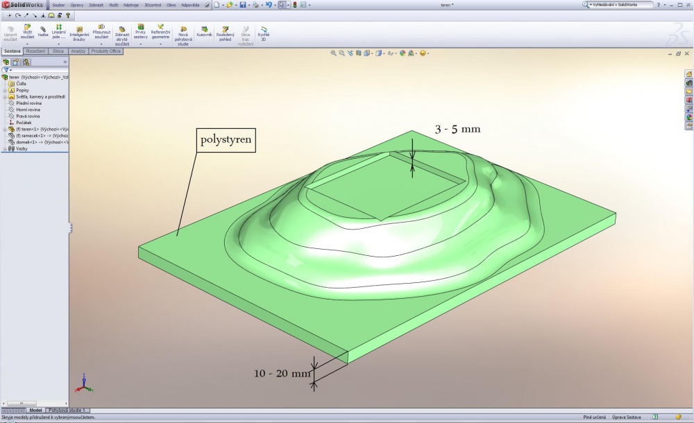 Terén 3D (Plná velikost v novém okně) Terén 3D
