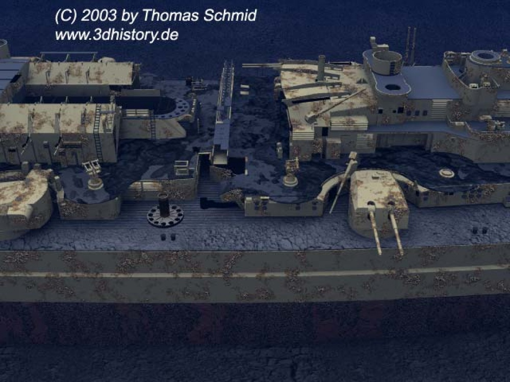 The Wreck of Bismarck (Plná velikost v novém okně) The Wreck of Bismarck